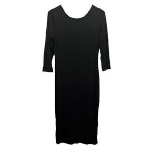 Lulu's Black Long Sleeve Knee length Dress